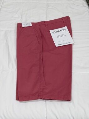 Moth Men’s Flat Front Stretch Shorts - Rose